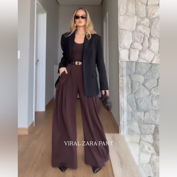 NWT ZARA PLEATED CARGO PANTS COLLECTION XS 🚨firm price no discount